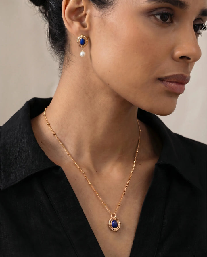 Wisdom of the Sky – Lapis Lazuli Pendant Necklace