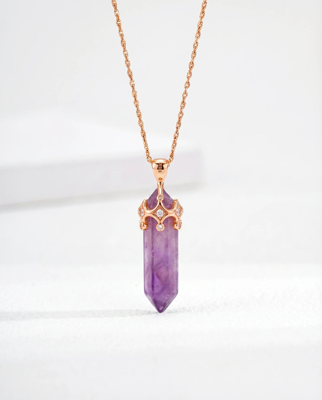 The Eye of Clarity – Amethyst Pendant Necklace