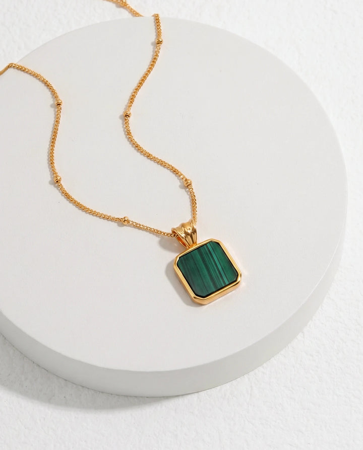 Temple of Light – Malachite Aura Necklace