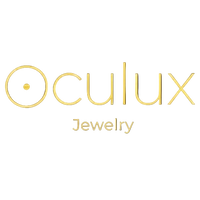 Oculux Jewelry logo in gold