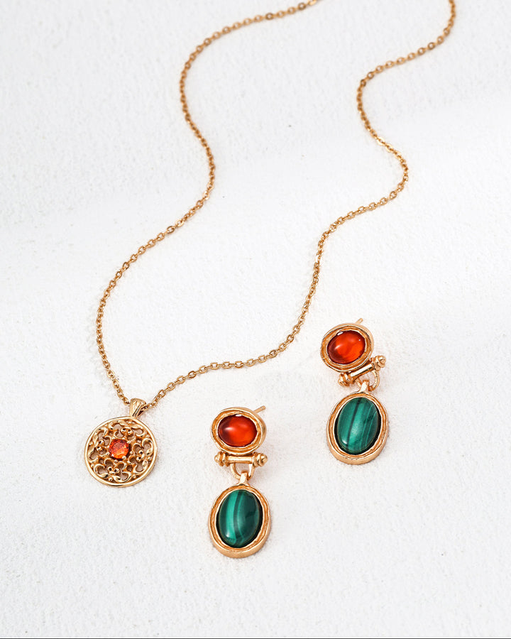 Holiday Magic – Red & Green Duo Earrings