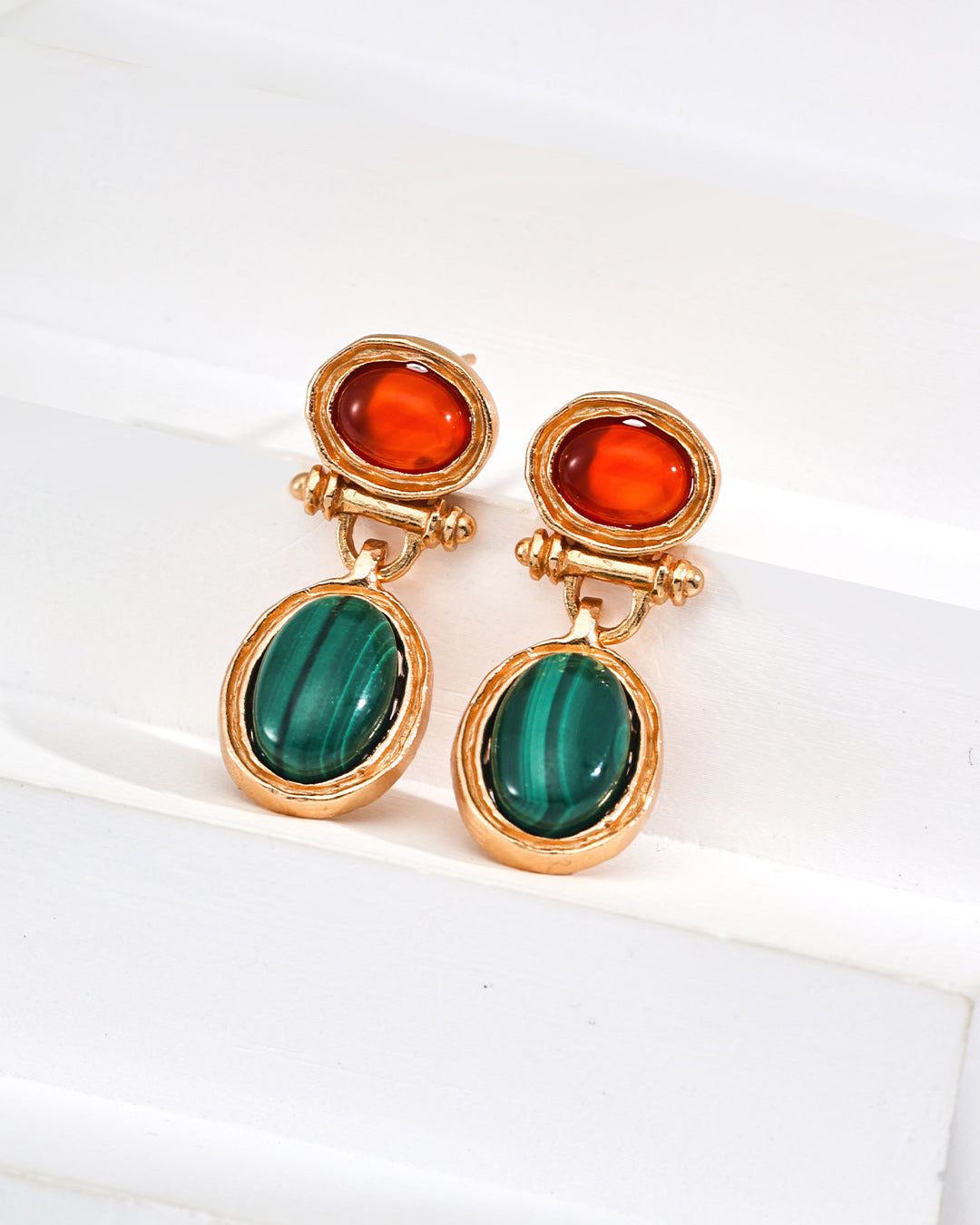 Holiday Magic – Red & Green Duo Earrings