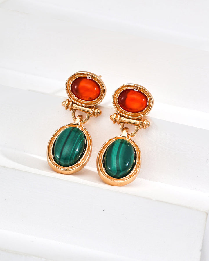 Holiday Magic – Red & Green Duo Earrings