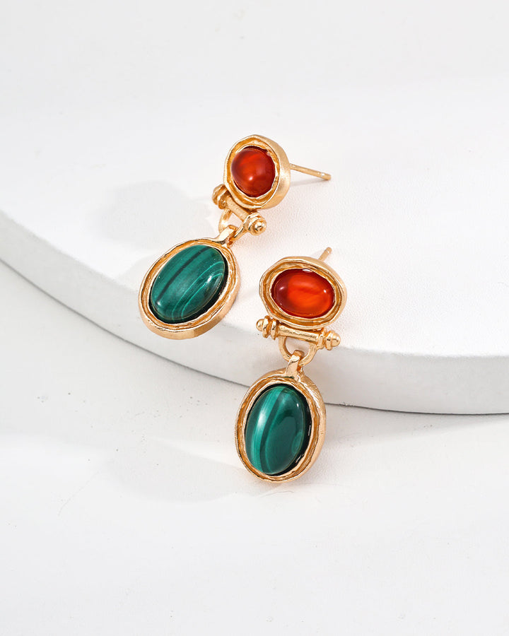 Holiday Magic – Red & Green Duo Earrings