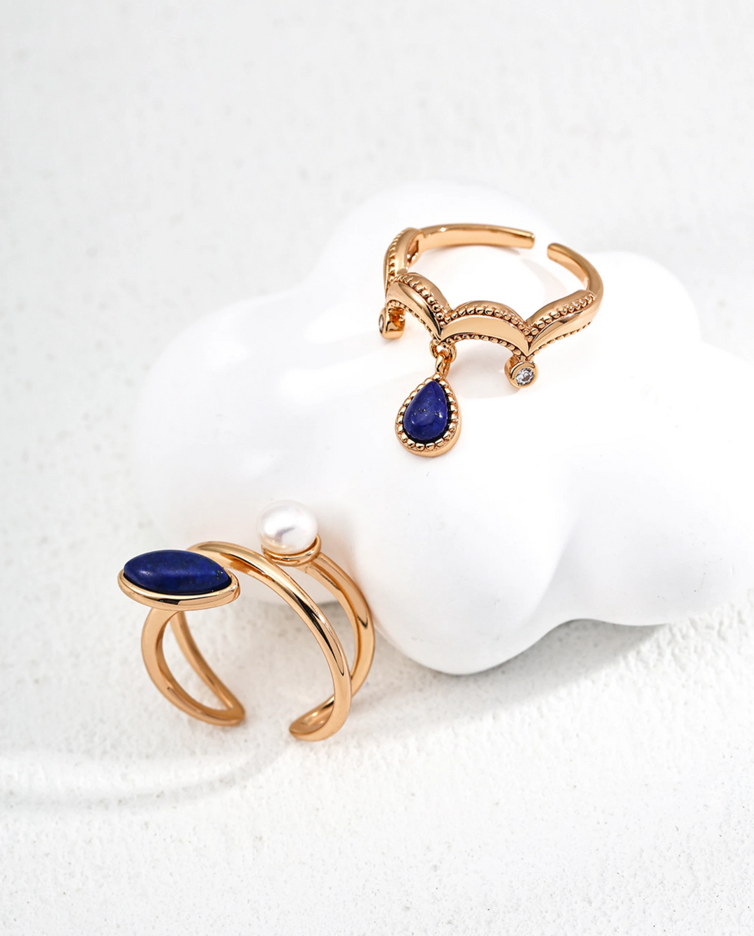 Celestial Oracle – Lapis Lazuli Drop Ring