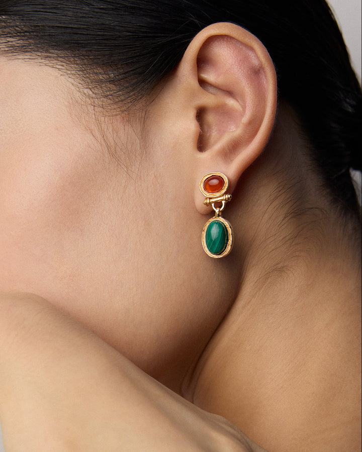 Holiday Magic – Red & Green Duo Earrings