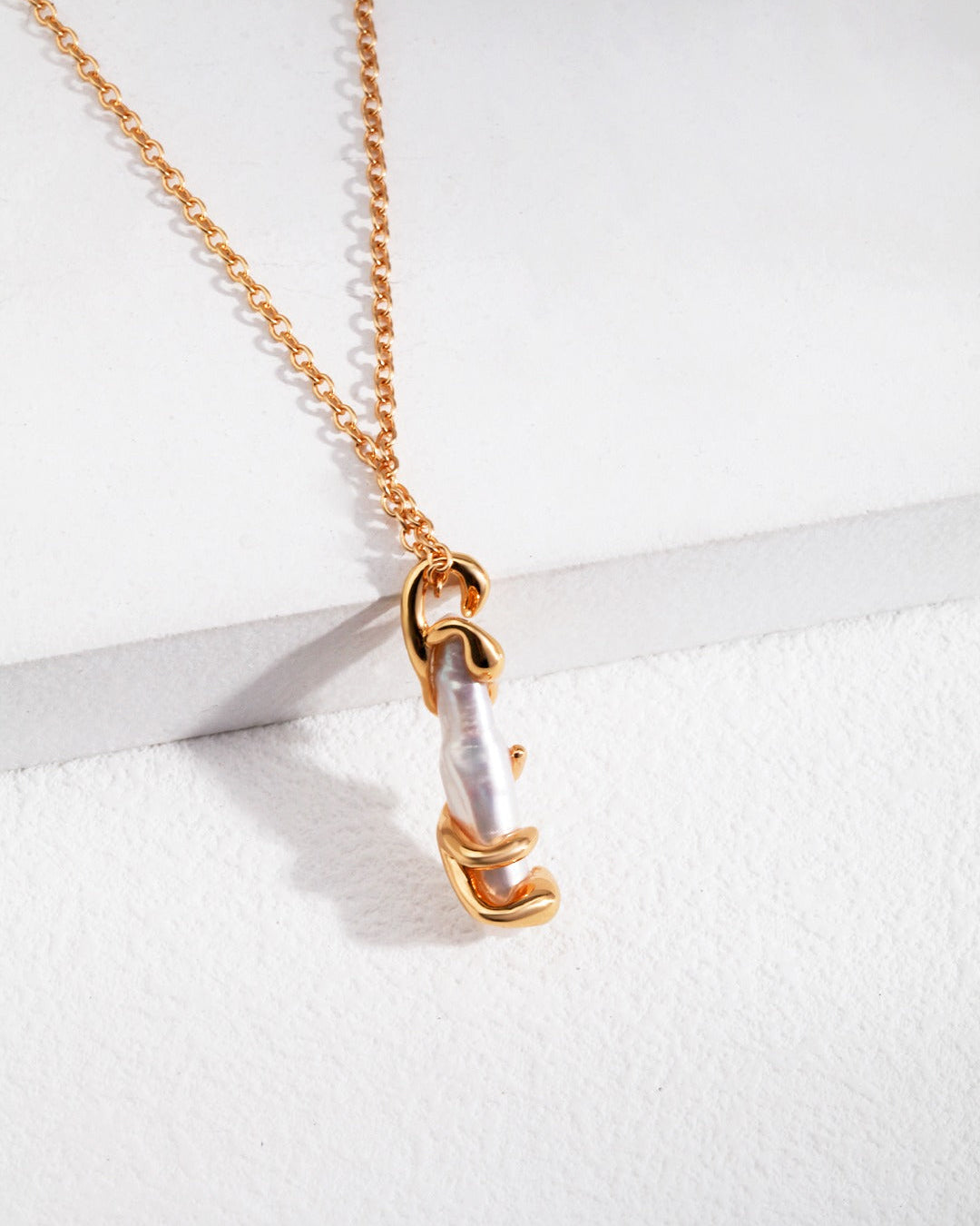 Luminous Tide – Baroque Pearl Arcana Necklace