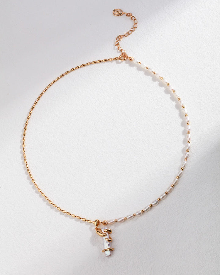 Luminous Tide – Baroque Dual Pearl Arcana Necklace