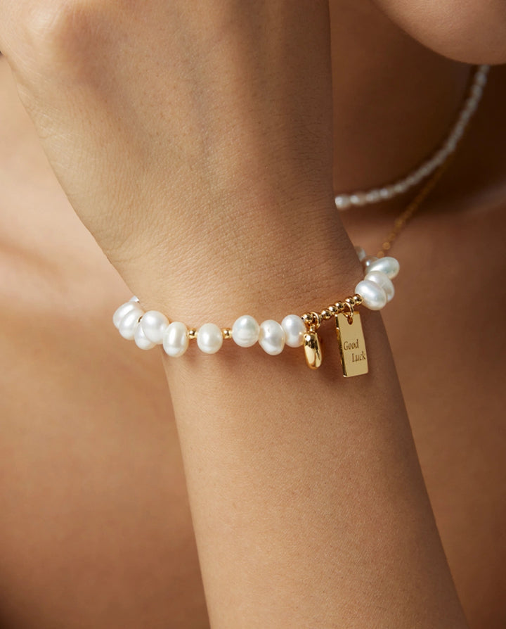 Everyday Pearl – Lucky Charm Pearl Bracelet